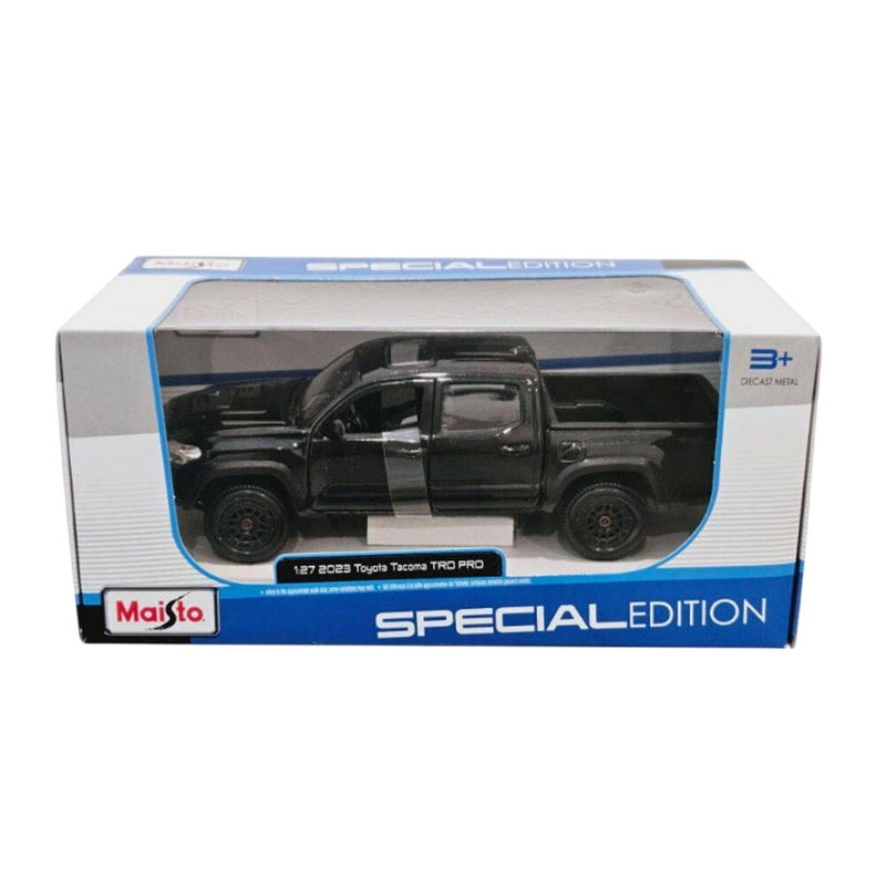 Maisto Special Edition 2023 Toyota Tacoma TRD Pro Die-cast Car (1:27, Black) - Image 1