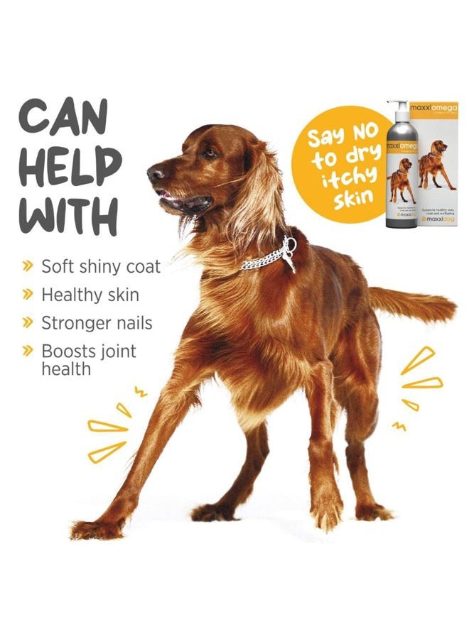 maxxipaws maxxidog - maxxiomega Omega Oil for Dogs with Omega 3, 6 and 9, Vitamins A, D, E and Biotin - Easy to Use Pump - Liquid 10 oz - Image 3