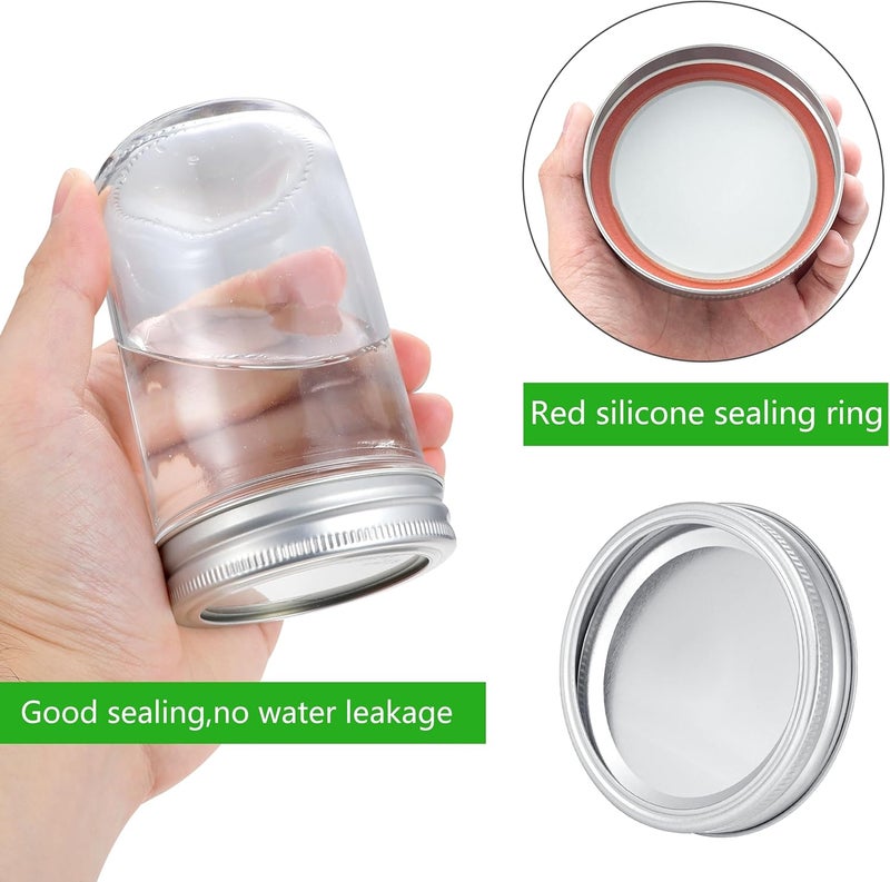EvaHab 72Pcs Canning Lids with Rings Wide Mouth, for Ball, Kerr Jars - Split-Type Metal Mason Jar Lids for Canning - 100% Fit & Airtight for Regular Mouth Jars (36Lids+36Rings for Wide Mouth) - Image 5