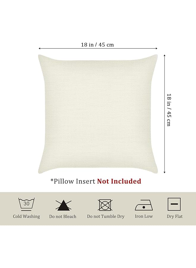 erorex 4 Pack Red Peony Flower Cushion Covers Polyester Linen Pillowcases Suitable For Sofa Couch Bedroom Indoor Outdoor Decor Set 45 X 45 Cm - Image 5