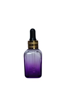 Devinez Devinez Multipurpose Premium Purple Gradient Square Glass Bottle, 30 ml with Golden Black Glass Dropper (Pack of 6), for Serum, Essential Oils, Blends, Skin Care, Travel, Toners, Cosmetic & DIY  - Image 5