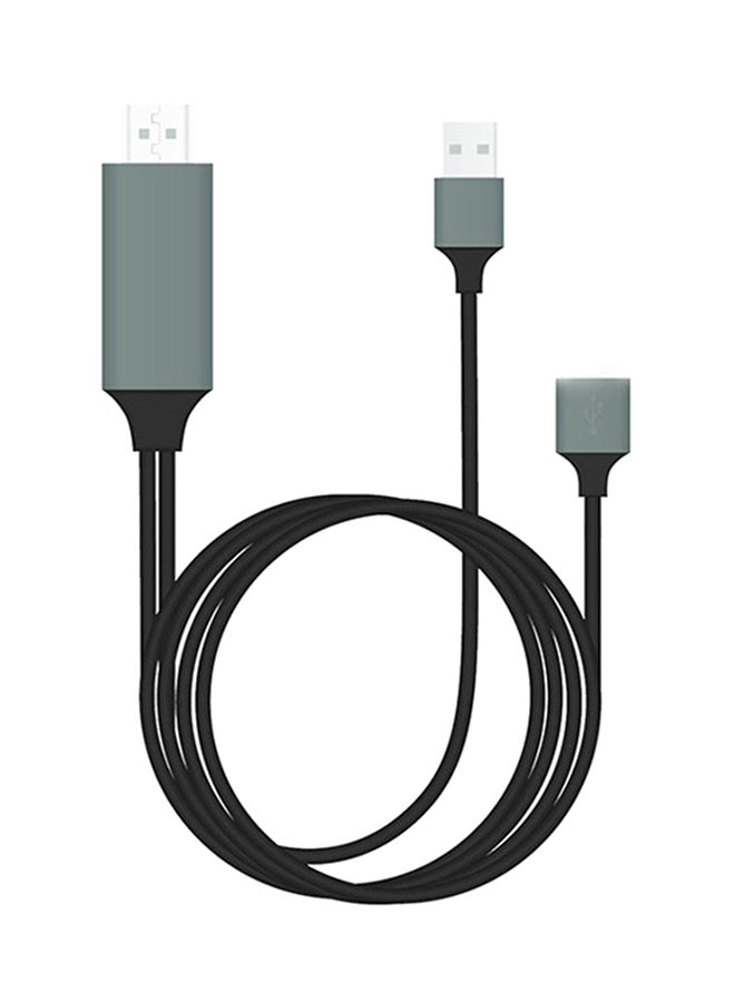 كابل محول 1080P MHL Micro USB MHL إلى HDMI لجهاز أندرويد من نوع type-C أسود