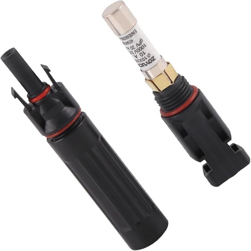 Temperature Solar Fuse Connector 10A Weatherproof Easy Fixing For Photovoltaic Arrays - Image 1
