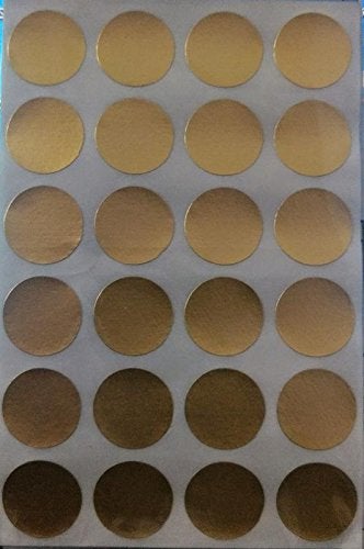 Imprint Stickers 18 MM Dia Pack of 280 Golden - Image 4