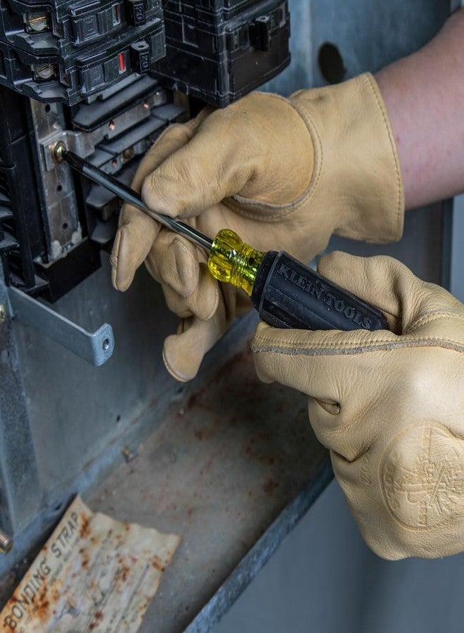 Klein Tools 85105 Screwdriver Set, Made in USA, Slotted and Phillips Screwdrivers with Cushion-Grip Handles and Tip-Ident, 4-Piece - Image 4