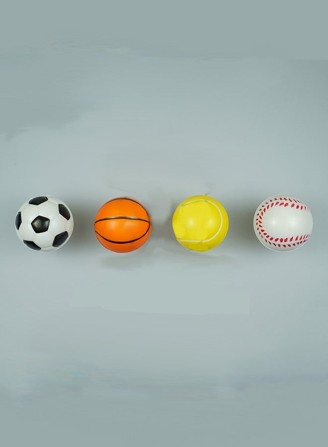general Stress-relieving foaming sponge elastic toy ball (4 pieces) - Image 1
