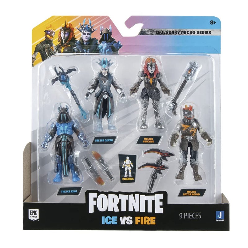 FORTNITE فورتنايت ميكرو سكواد - أربعة شخصيات متحركة بطول 2.5 بوصة مع أدوات الحصاد - Image 1