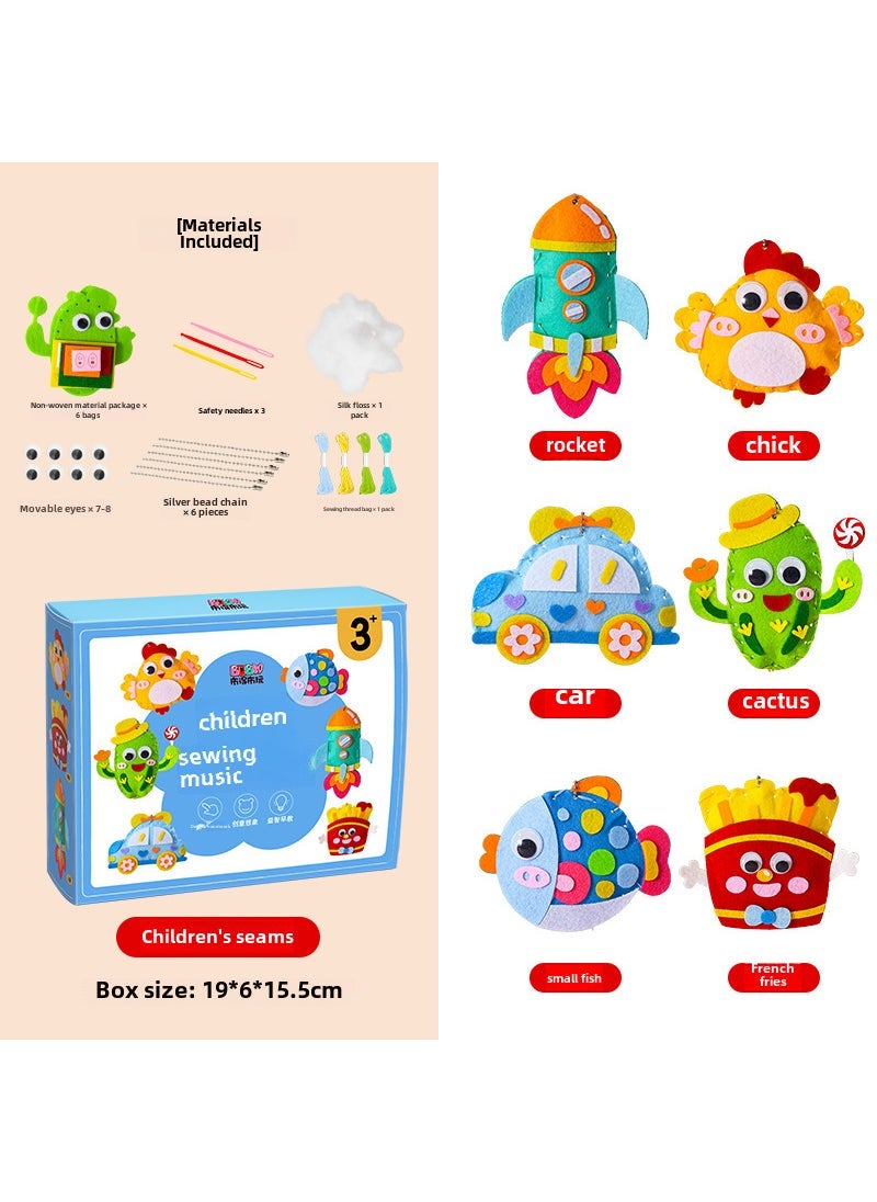 Kids DIY Sewing Craft Kit 3-6 Years Creative Doll Pendant Boys