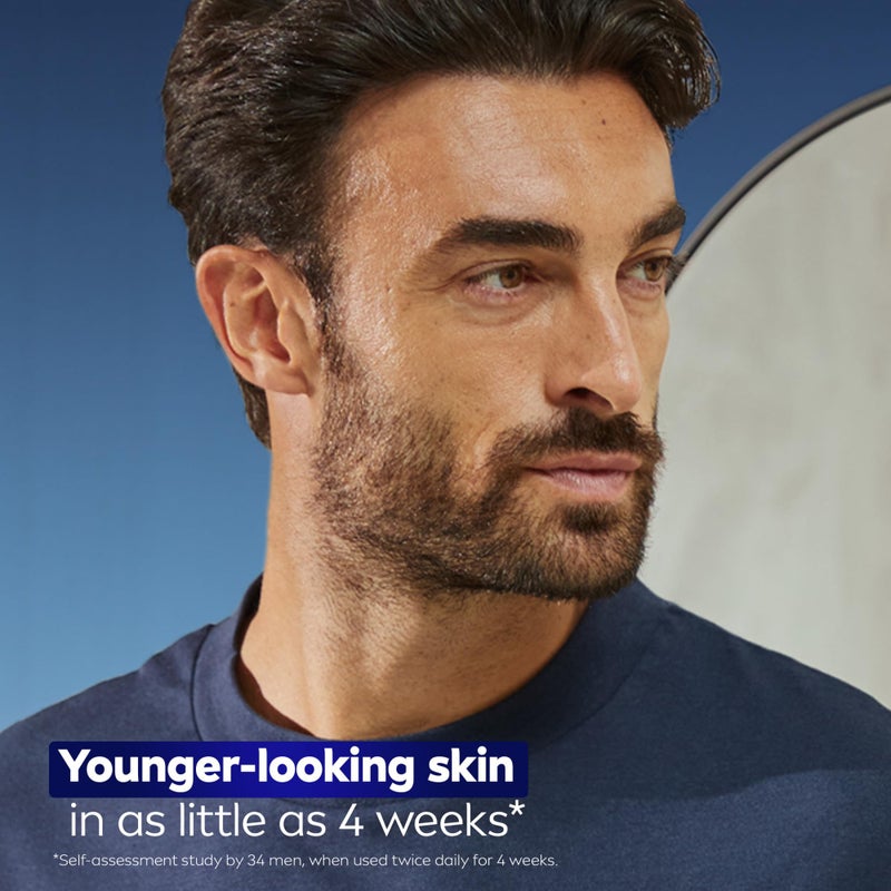 NIVEA MEN Age Defense Advanced Face Serum for Dark Spots with Thiamidol (TM) + Hyaluronic Acid, Fast-Absorbing Face Serum for Men Helps Reduce Look of Dark Spots, Fine Lines & Wrinkles, 1 Fl Oz Bottle - Image 3