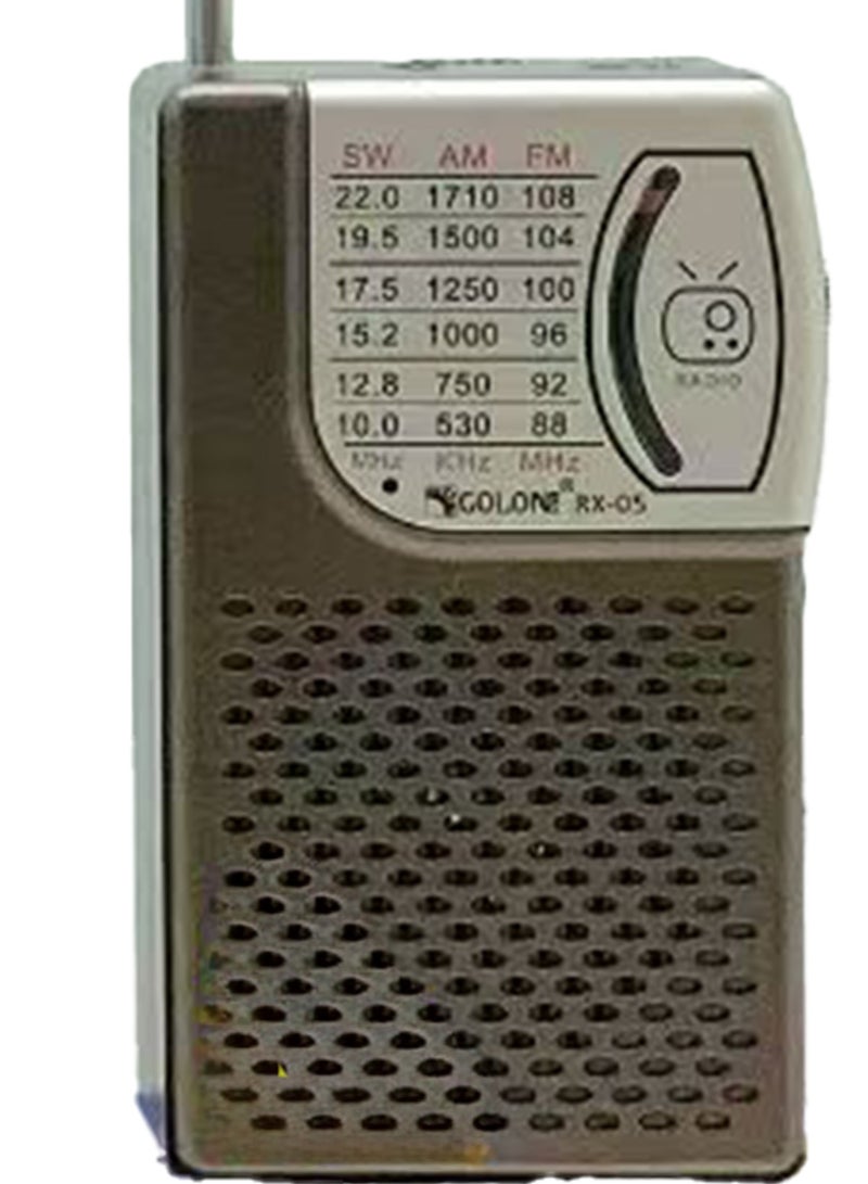 Golon RX-05 Portable Retro Mini Radio – AM/FM/SW 3-Band Radio with Telescopic Antenna, Rechargeable Battery, Full-Band Frequency Tuning, Compact Vintage Design for Home, Travel & Outdoor Use - Multicolour - Image 3