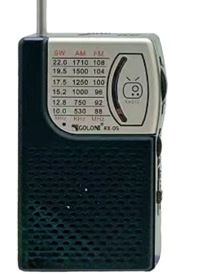 Golon RX-05 Portable Retro Mini Radio – AM/FM/SW 3-Band Radio with Telescopic Antenna, Rechargeable Battery, Full-Band Frequency Tuning, Compact Vintage Design for Home, Travel & Outdoor Use - Multicolour - Image 2