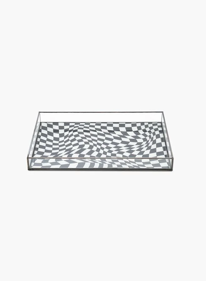 تو إكس إل هوم Tray White and Dark Grey