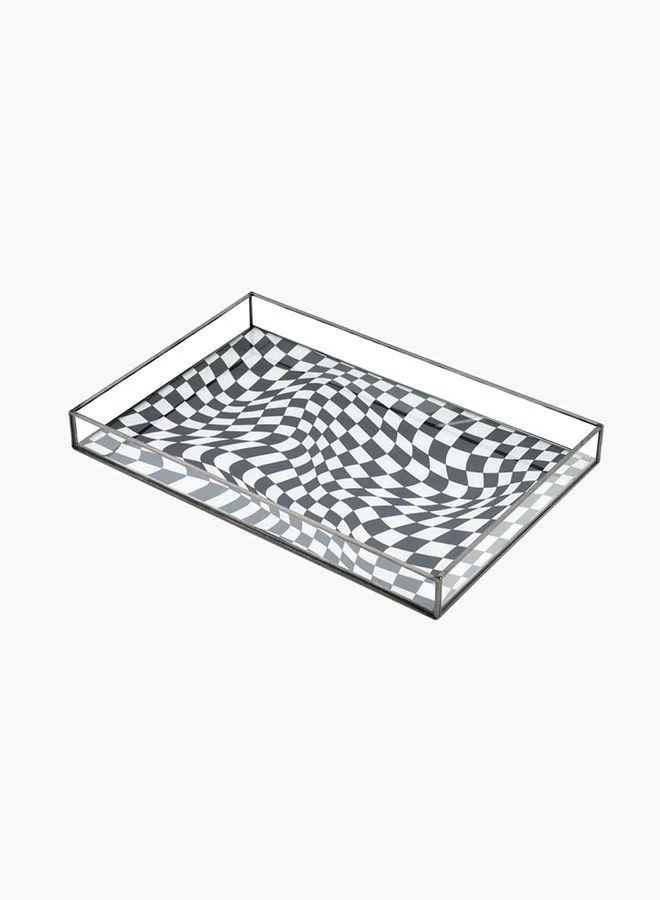 تو إكس إل هوم Tray White and Dark Grey