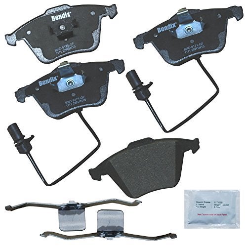 Bendix Priority1 CFC1111 Ceramic Front Brake Pads for Audi A4 2009-2005, A4 Quattro 2003, A4 Quattro 2009-2005, A6 2011-2005, A6 Quattro 2011-2005, S3 2012-2011, S4 2009-2004, Volkswagen Golf R 2012 - Image 2