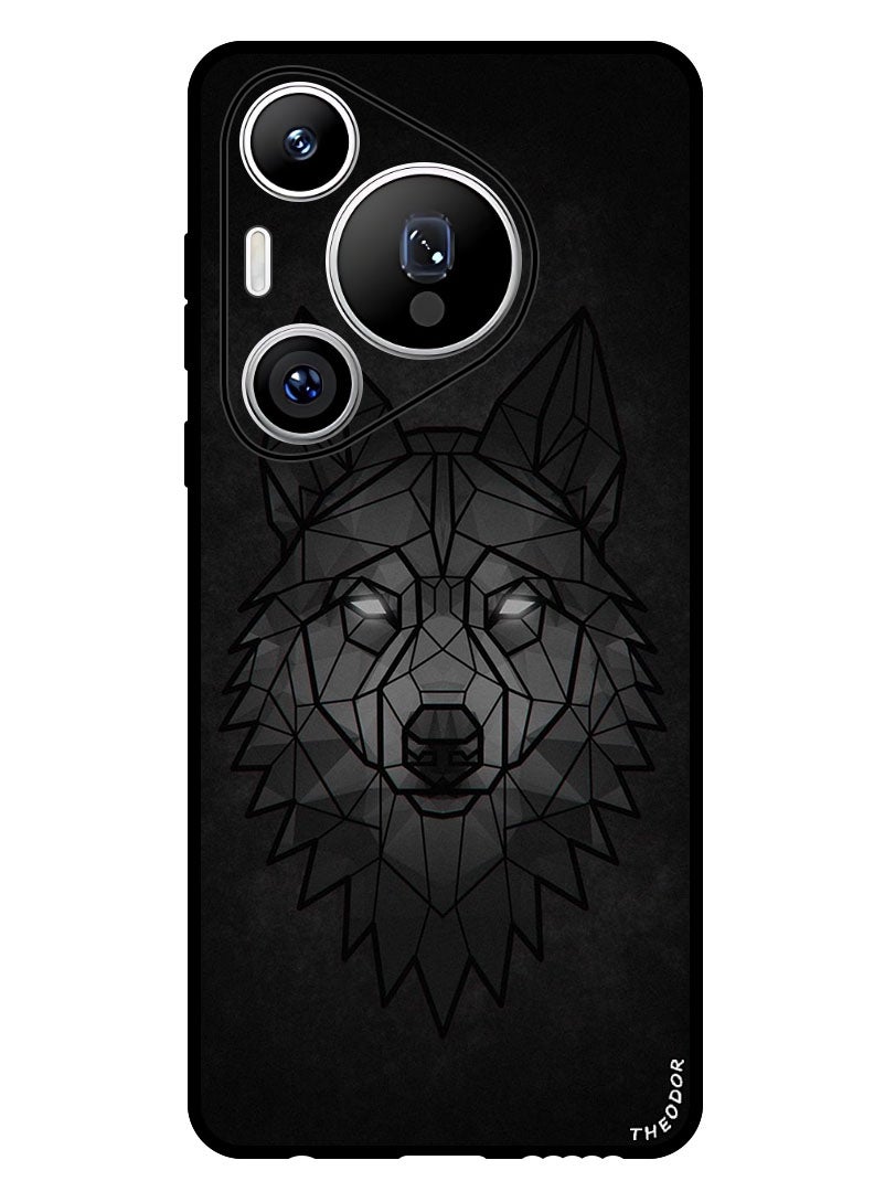Theodor Protective Case Anti Scratch Shock Proof Bumper Cover For Huawei Pura 70 Wolf Abstract - Image 1