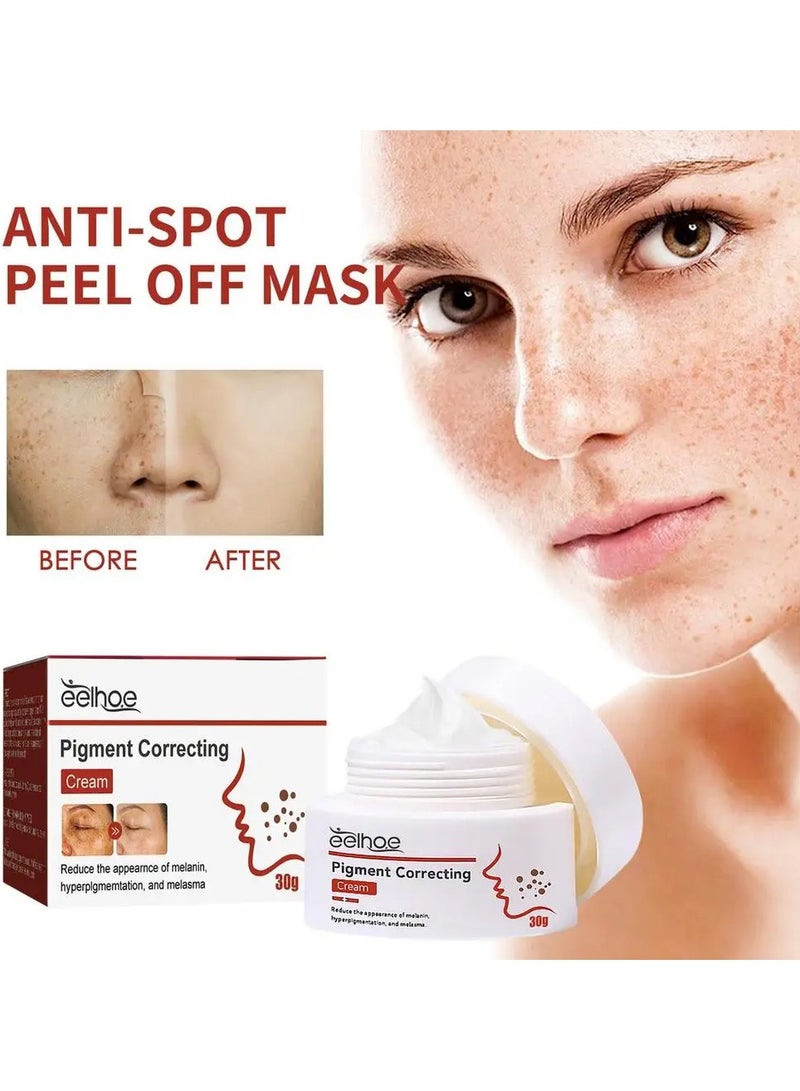 EELHOE Pigment Correcting Cream Freckles Removal Cream Pigment Correcting Serum Remove Melasma Age Spots Sunspots Whitening Freckle Removing Cream Effective Brightening Essence Remove Pigment Melanin - Image 2