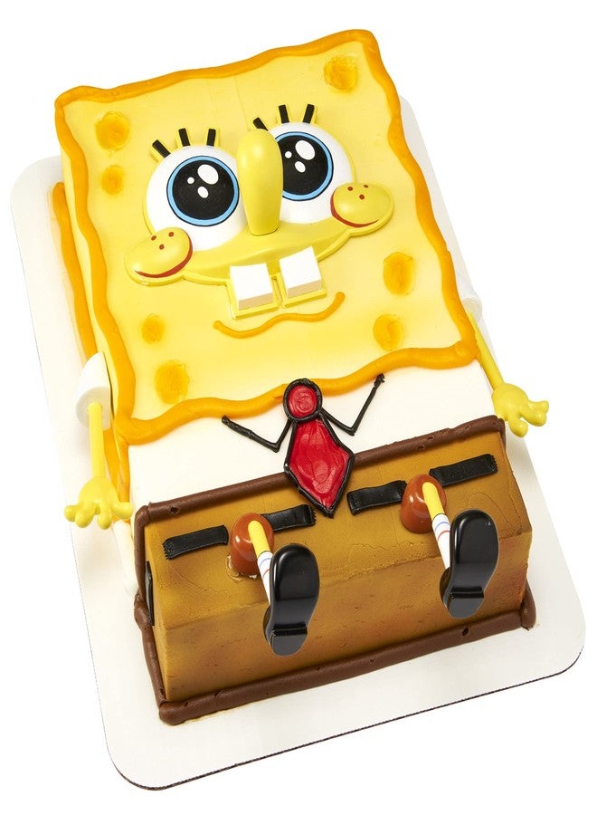 DecoPac DecoSet® SpongeBob SquarePants™ Creations Cake Topper, 5-Piece Birthday Party Set with Eye-Popping Face and 2 Arms and 2 Legs - Image 1