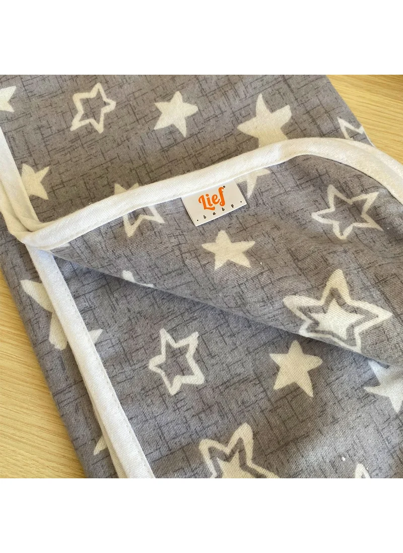 Lief Home Flannel Baby Blanket 100X115 | Double-sided