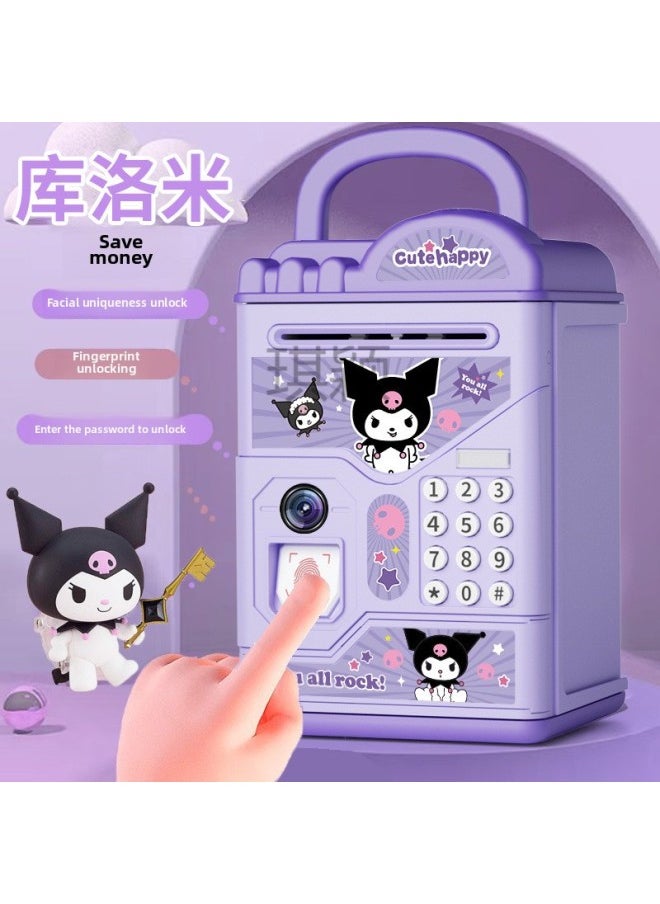 Q Ying 1 Kulomi Girl Piggy Bank Children's Password Box Can't Enter Piggy Bank Boys Large Capacity Princess High-Color:(low-end Small Version Of The Key To Open The Cinnamon Dog)