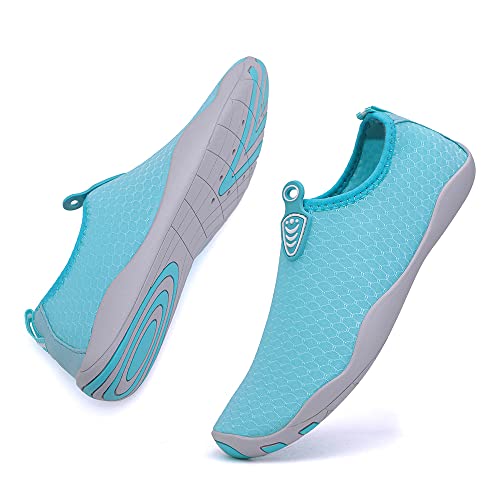 Vsufim Quick-Dry Water Sports Barefoot Shoes Aqua Socks for Swim Beach Pool Surf Yoga for Women Men (9 Women/8 Men) - Image 3