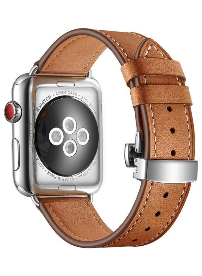 نيبمينينت سوار بديل لساعة أبل ووتش سيريز 7 مقاس 41 مم/6 SE و5 و4 40 مم/3 و2 و1 38 مم بني - Image 1