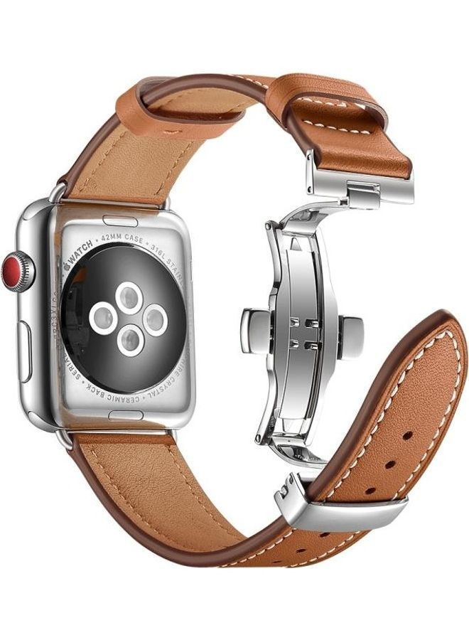 نيبمينينت سوار بديل لساعة أبل ووتش سيريز 7 مقاس 41 مم/6 SE و5 و4 40 مم/3 و2 و1 38 مم بني - Image 2