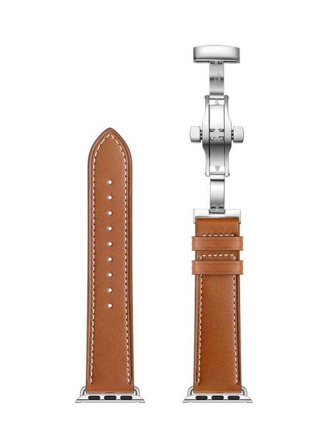 نيبمينينت سوار بديل لساعة أبل ووتش سيريز 7 مقاس 41 مم/6 SE و5 و4 40 مم/3 و2 و1 38 مم بني - Image 5