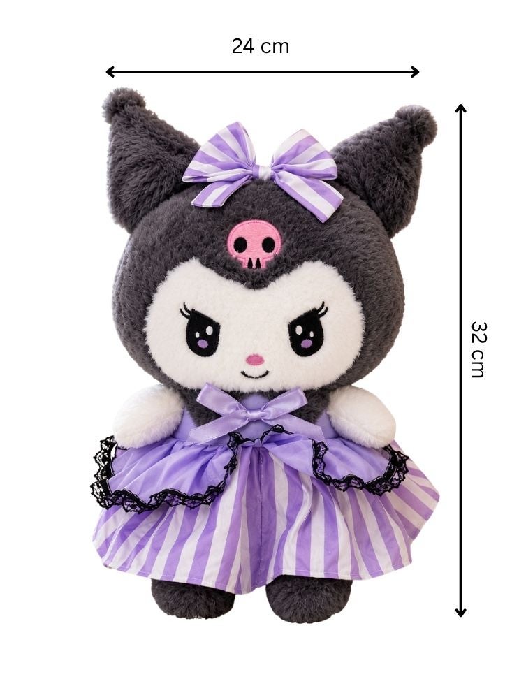 NinEx Kuromi Plush Doll in Purple Dress - Image 4