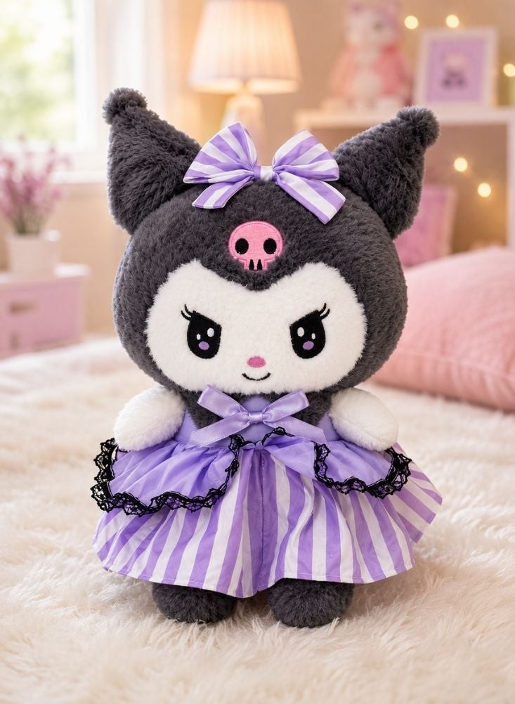 NinEx Kuromi Plush Doll in Purple Dress - Image 3