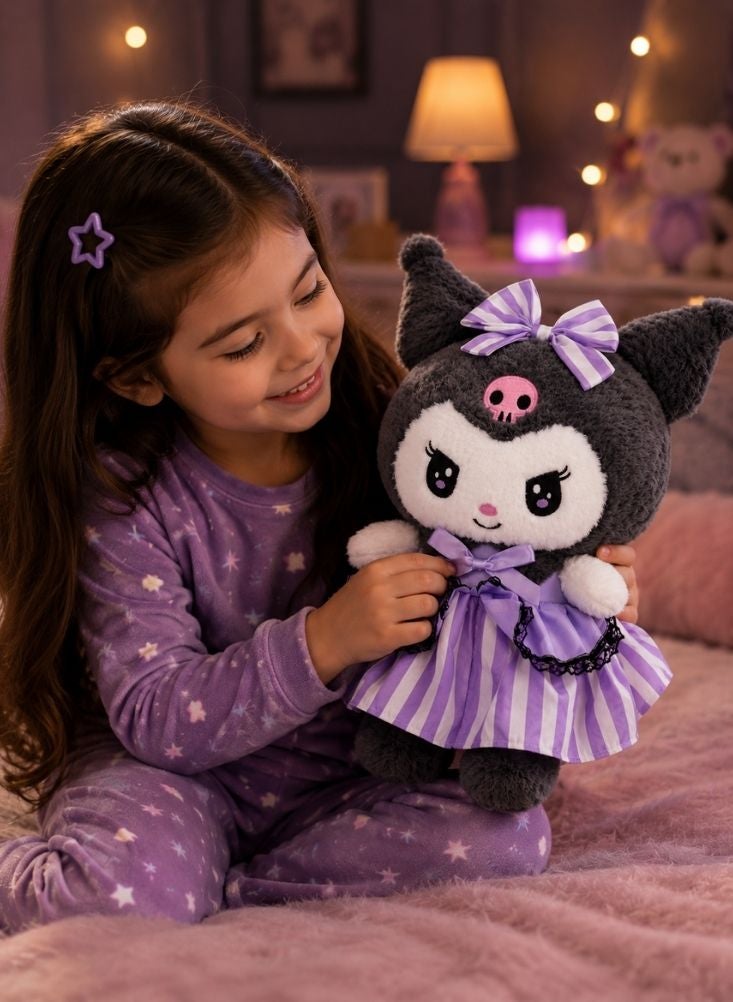 NinEx Kuromi Plush Doll in Purple Dress - Image 5