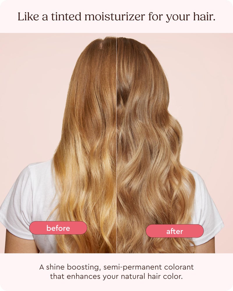 Glaze Supergloss Color Conditioning Gloss â€“ Hydrating Semi-Permanent Color Hair Gloss & Shine Boost â€“ Color Depositing Mask - Vegan, Cruelty-Free â€“ 6.4 Fl Oz - Blazing Brown - Dark Cool Brown - Image 2