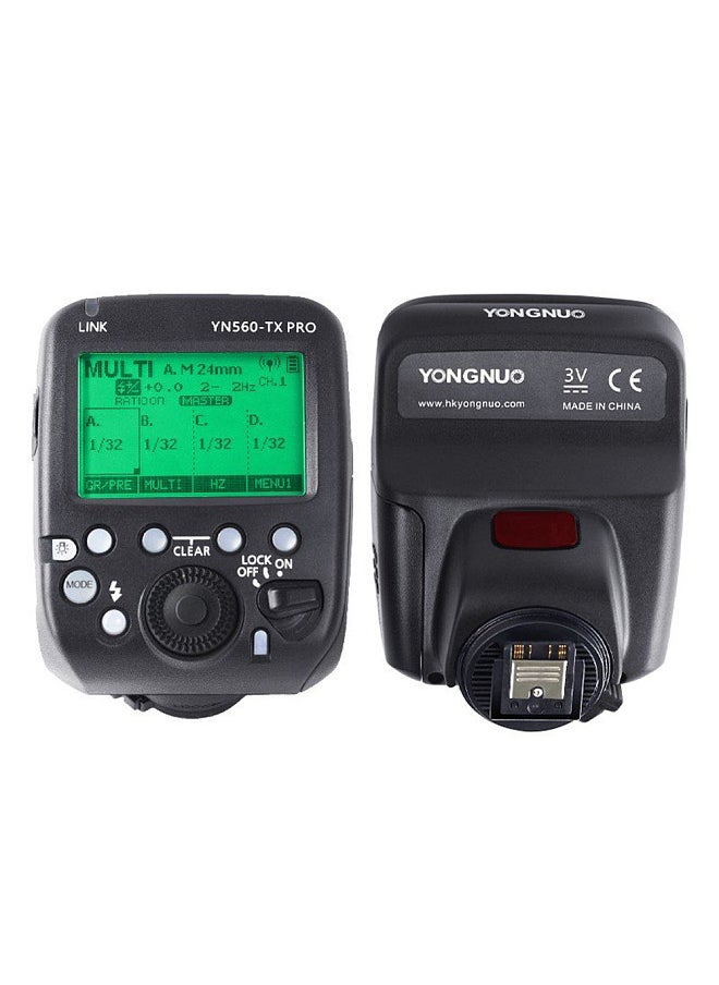 YONGNUO - YN560-TX II/S Wireless Flash Trigger Controller Speedlite Transmitter Replacement for Sony Camera to YN862C/YN968C/YN968N/YN200/YN560 III IV/ YN860Li/YN720/YN660/YN685/YN622C II/ RF605 Flash - Image 1