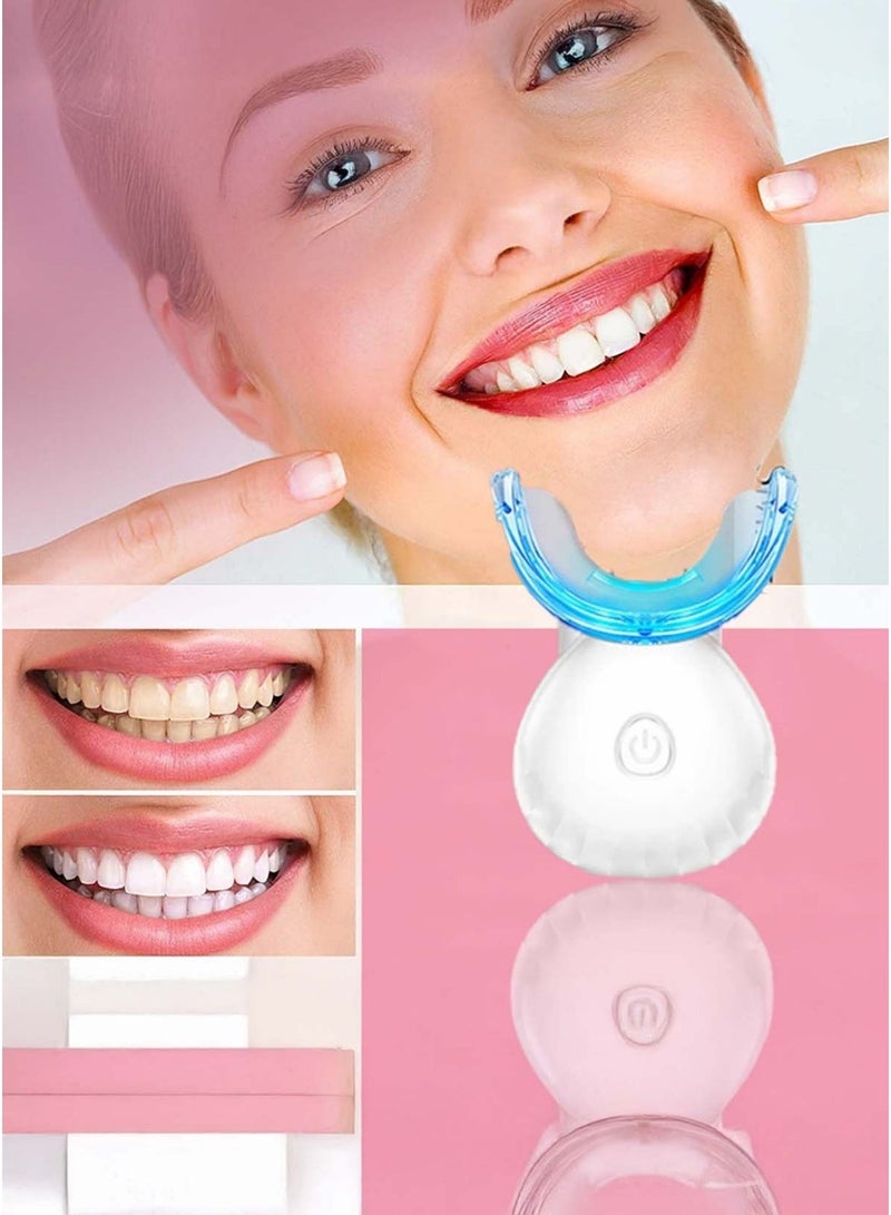 SMILEKIT Teeth Whitening Kit with LED Light Teeth Whitening Gel Pen Mouth Tray, Hydrogen Carbamide Peroxide for Sensitive Teeth, LED Light Tooth Whitener, Teeth Stain Remover to Whiten Teeth - Image 1