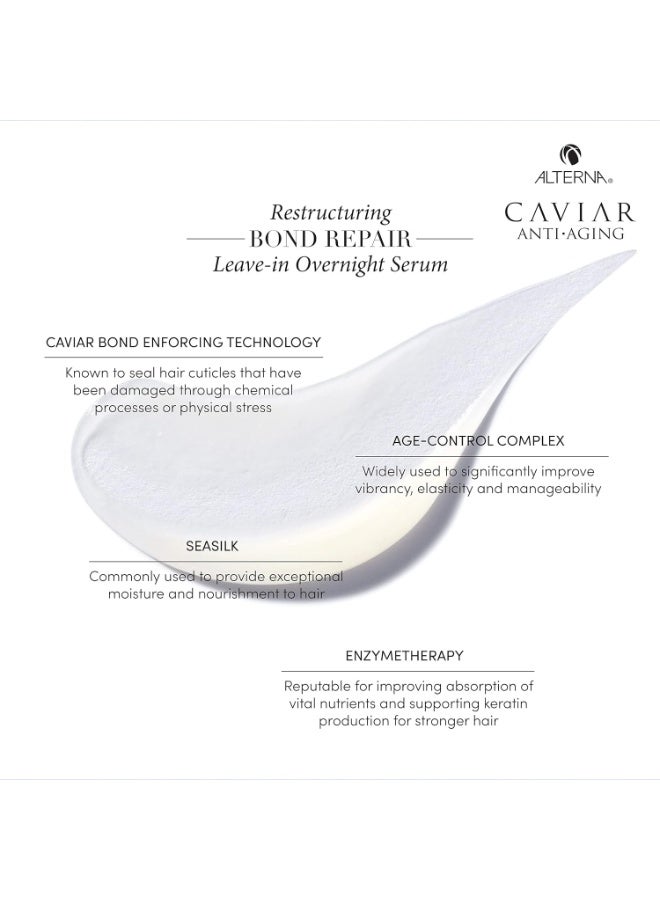 Alterna Caviar Anti-Aging Restructuring Bond Repair Leave-In Overnight Serum 100ml - Image 3