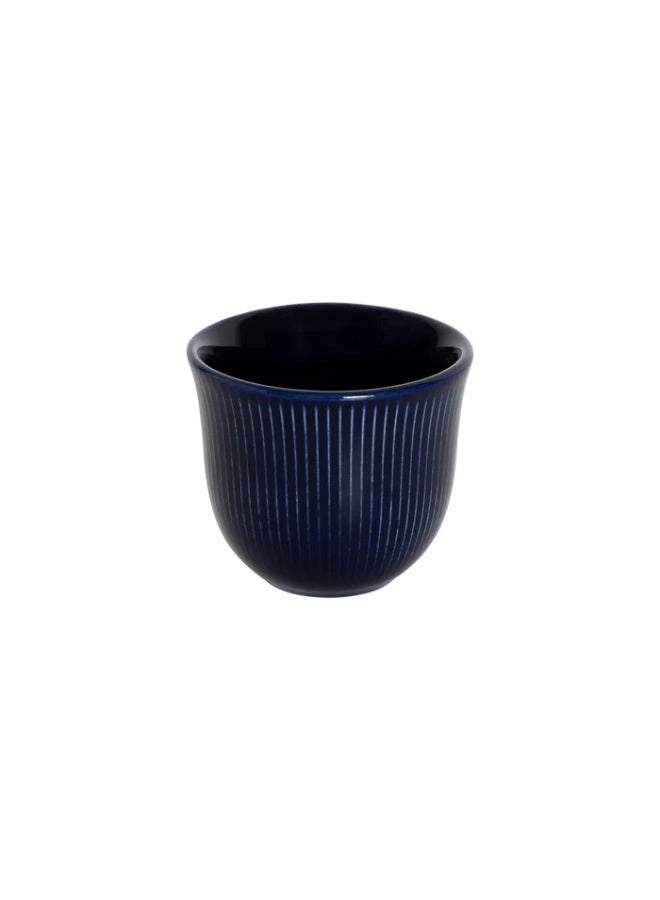 Loveramics Brewers 80ml Embossed Porcelain Espresso Tasting Cup Cobalt