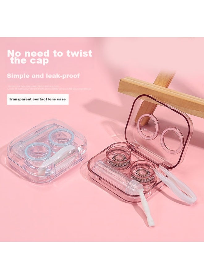 JAJALIN Jajalin Contact Lens Case, Storage Box, Transparent, No Lid, Portable, Simple, Minimalist Style, High-end Feel, For Ertion And Removal, Care Box  - Image 5