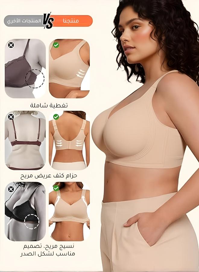Uplift Minimizer Bra for Large Bust - Wire-Free Breathable Anti-Sagging Sports Bra, Provides Full Coverage Support & Lift with Side & Back Smoothing - Image 2