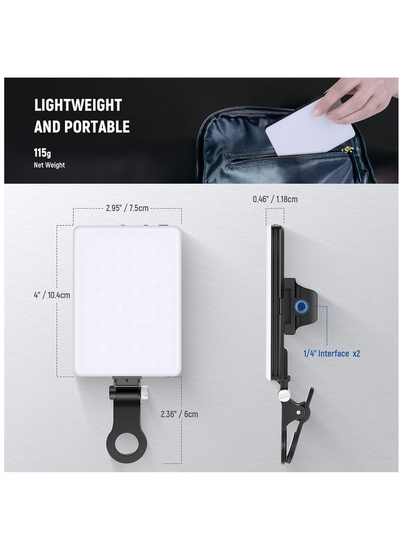 إضاءة سيلفي مع مشبك للهاتف، 60 لمبة LED قابلة للشحن، 3 أوضاع - Image 3