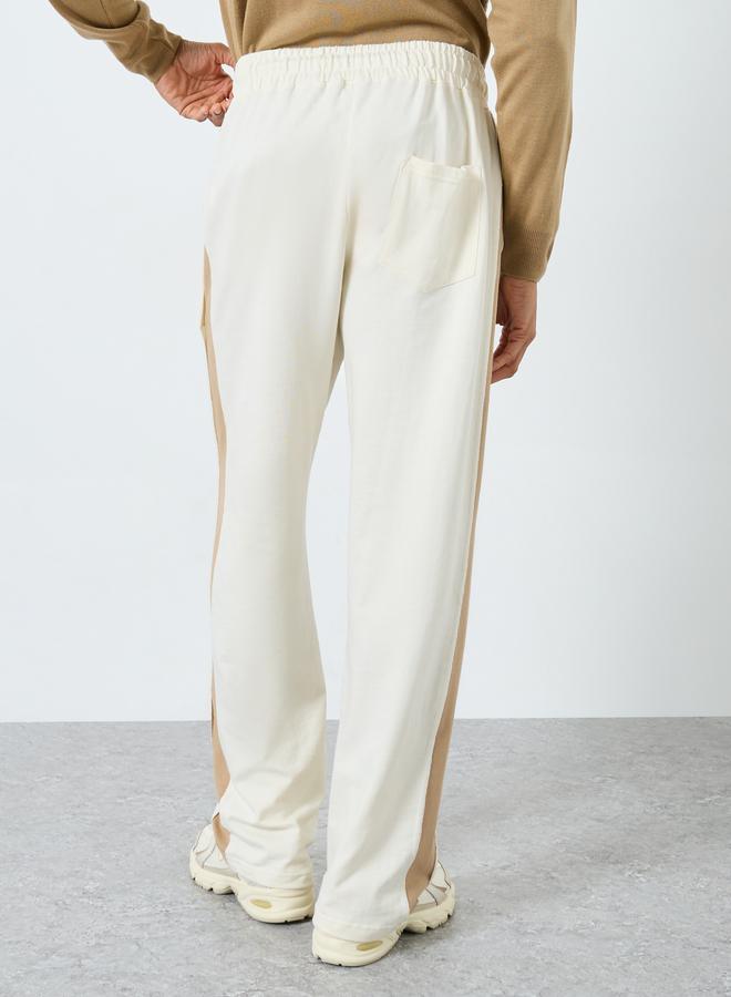 Styli Cream Side Panel Oversized Joggers - Image 4