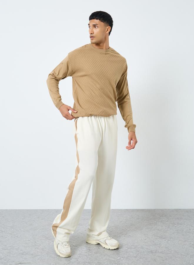Styli Cream Side Panel Oversized Joggers - Image 2