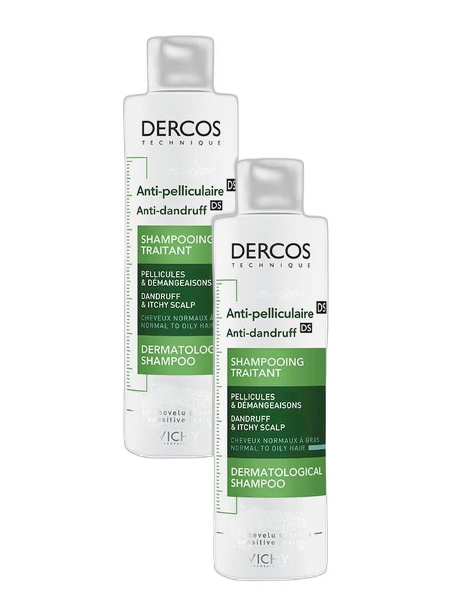 VICHY Dercos Anti Dandruff Shampoo for Normal to Oily Hair 200ml + Dercos Anti Dandruff Shampoo for Normal to Oily Hair 200ml - Image 1