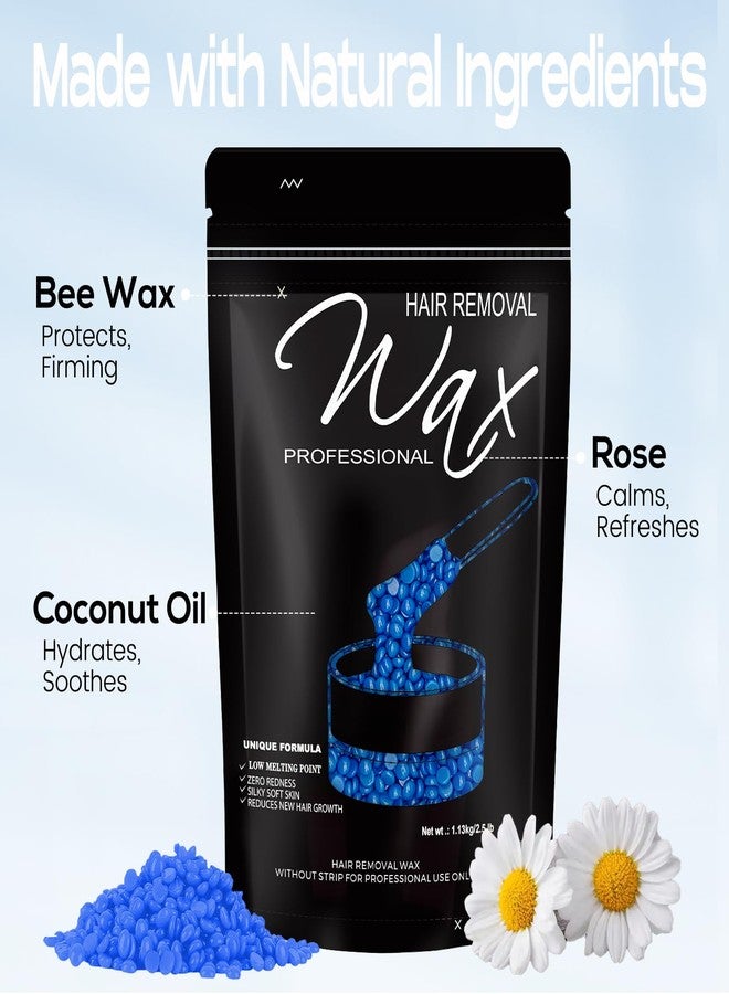 FEAMIRIA 2.5lb Wax Beads, Hard Wax Beads with Coarse Hair Formula -Wax Beads for Hair Removal Sensitive Skin Women, Idea for Full Body, Legs, Face,Bikini and Brazilian (Chamomile) - Image 3