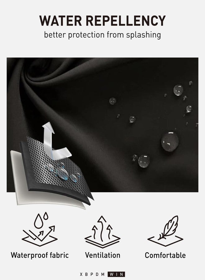 XBPDMWIN Funny Aprons for Men - BBQ King - Black Adjustable Kitchen BBQ Chef Apron for Men with 2 Pockets Waterproof and Oilproof - Mens Apron Cooking Gift for Father’s Day/Birthday - Image 4