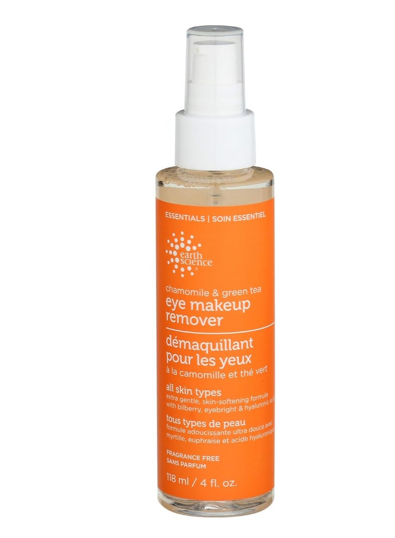 Earth Science, Makeup Remover Eye Chamomile Green Tea, 4 Fl Oz - Image 1