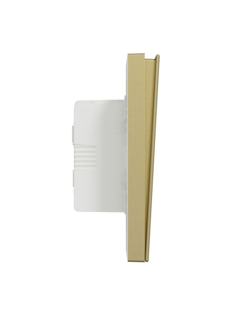 Schneider Electric - Schneider Electric Avataron C Switch With Fluorescent Locator E8733L1F_WG, 3 Gang, 16Ax Wine Gold 250 V 1 Way - Image 1