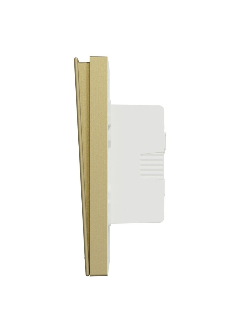 Schneider Electric - Schneider Electric Avataron C Switch With Fluorescent Locator E8733L1F_WG, 3 Gang, 16Ax Wine Gold 250 V 1 Way - Image 1