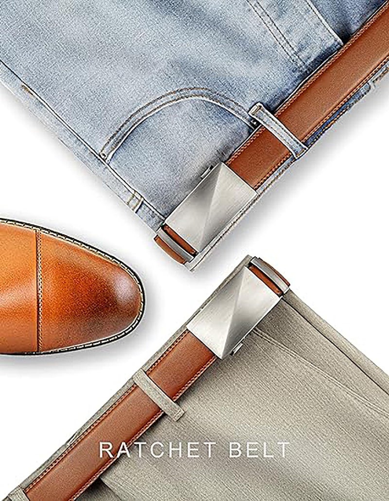 ZORO UNITED Vegan Leather Belt For Men | Formal/Casual,TAN - Image 5