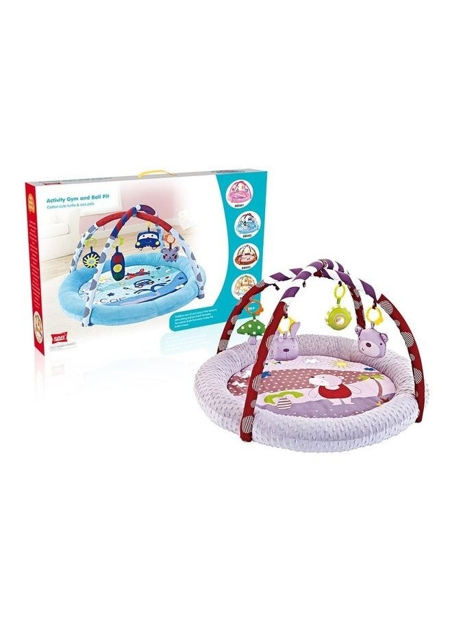 REXA - Bear Shape Baby Round Activity Play Mat for Fun and Safe Experience from 3 Months and Up Perfect for Activities and Learning - Image 1