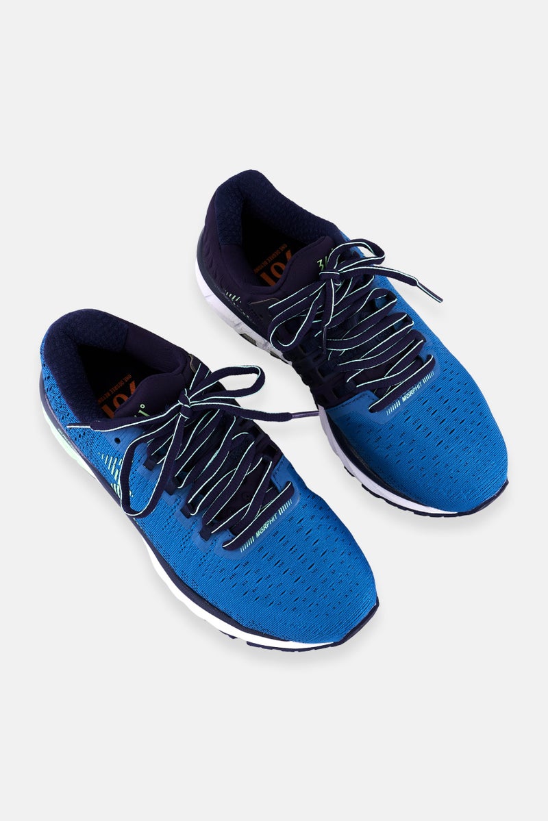 361 Degrees Women Strata Lace Up Running Shoes, Teal Blue - Image 4