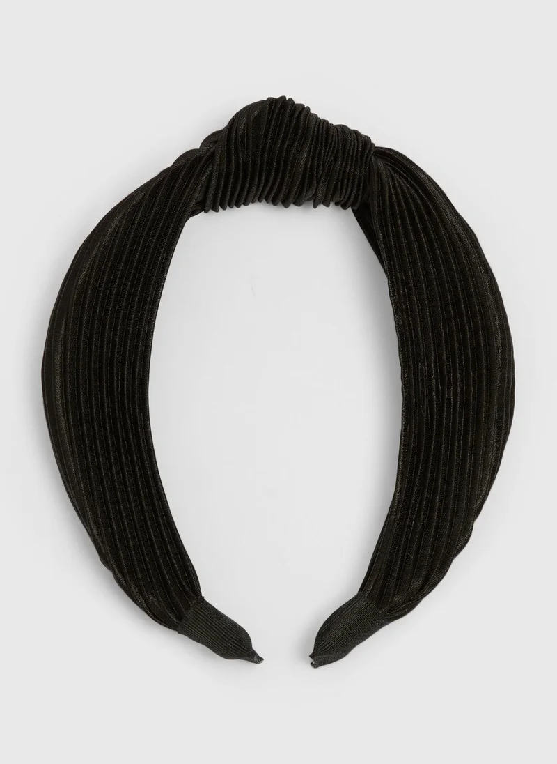 Girls Black Knot Hairband